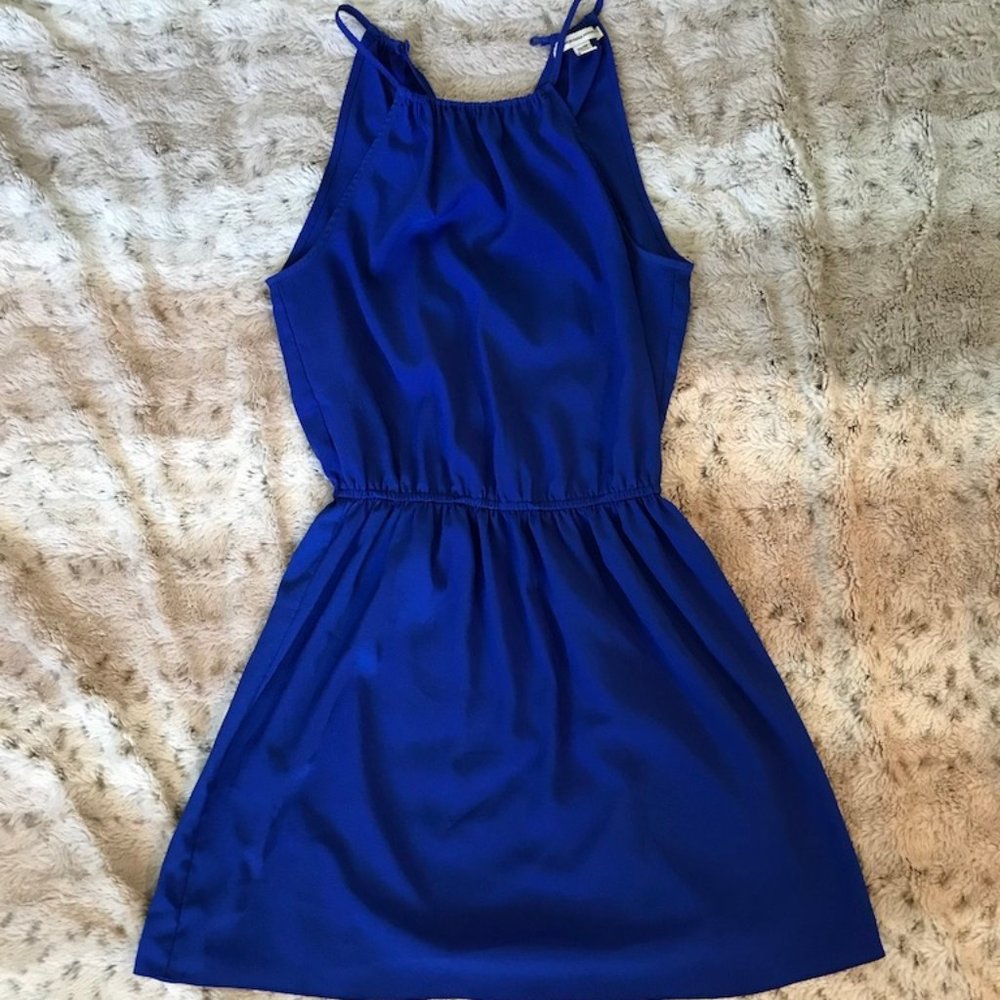 American Eagle Outfitters sapphire blue dress